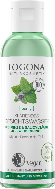 LOGONA Очищающий тоник для лица "Био-Мята" 125 мл