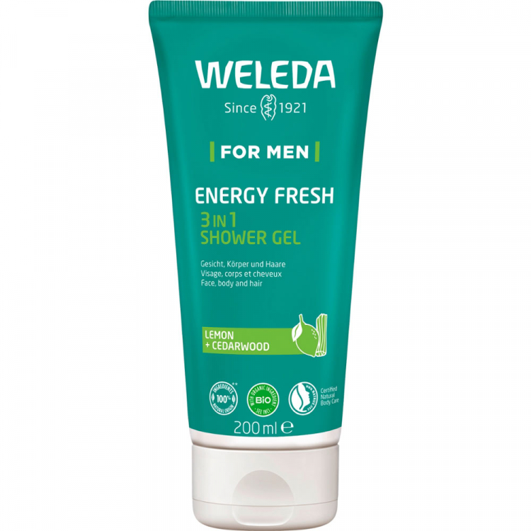 WELEDA Гель для душа «3-в-1» Energy Fresh для мужчин 200 мл