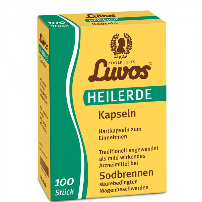 Luvos Капсулы с целебной глиной Heilerde Kapseln от изжоги 100 шт.