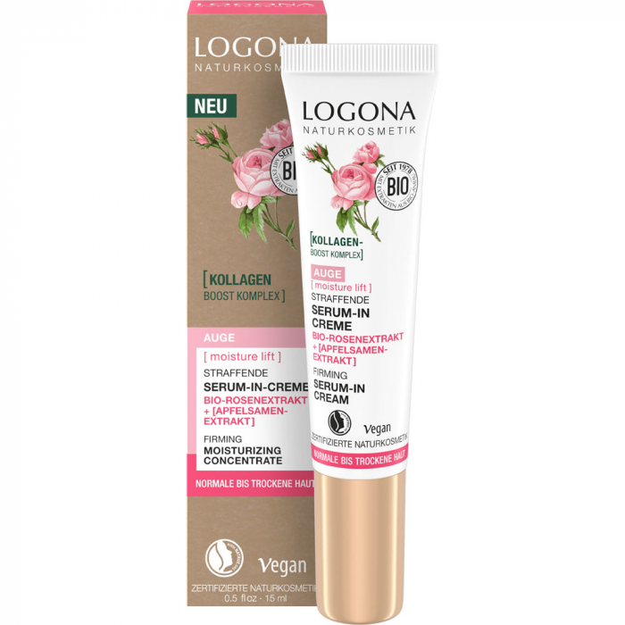LOGONA Moisture Lift Крем-сыворотка для глаз 15 мл