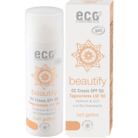 ECO-Cosmetics Тональный CC-крем SPF 50 с Q10 и гиалуроном светлый 50 мл