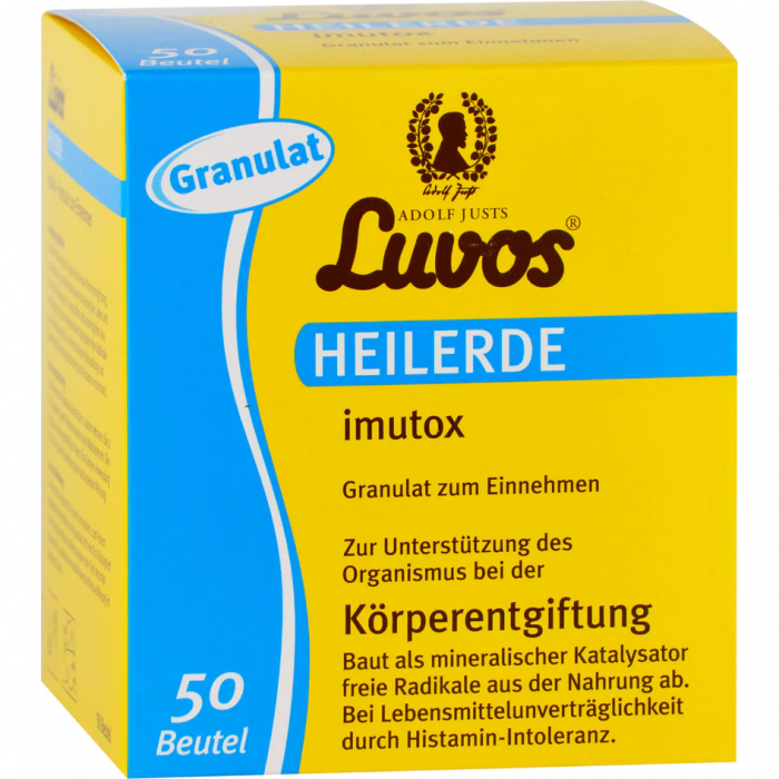 Luvos Глина в гранулах Heilerde imutox для детоксикации организма 50 шт.