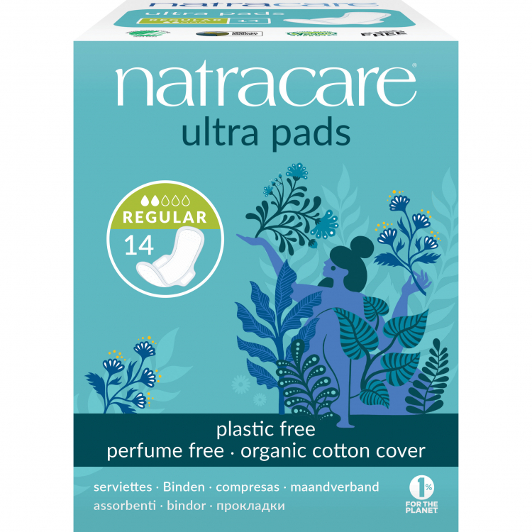 Natracare Ультратонкие прокладки Normal 14 штук