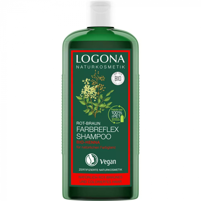 LOGONA Шампунь с хной для каштановых волос 250 мл