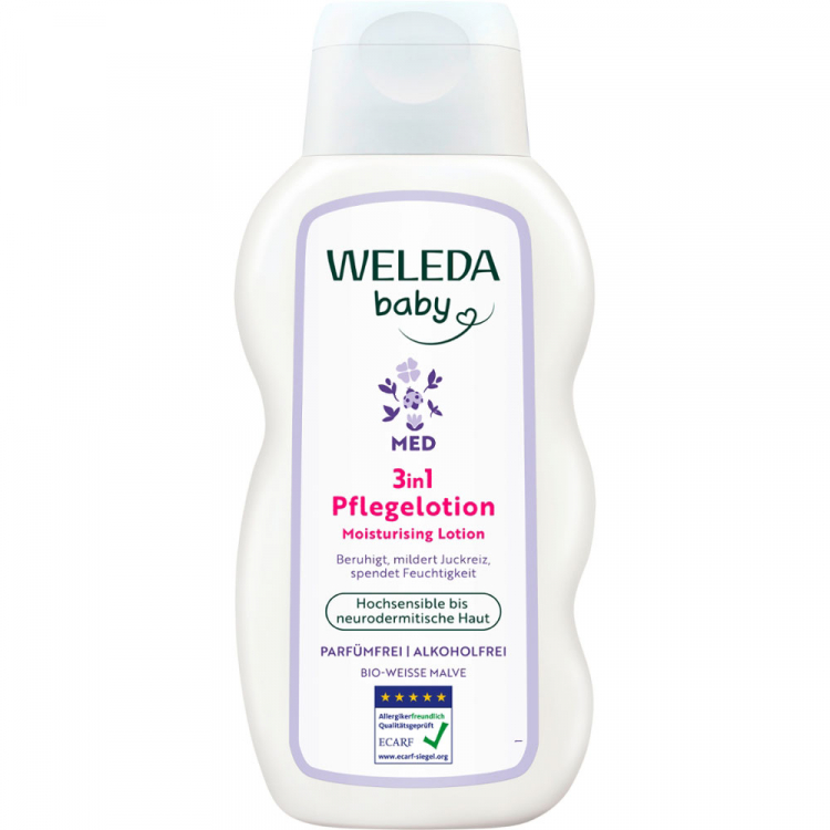 WELEDA Med Увлажняющий лосьон 3-в-1 с белой мальвой 200 мл