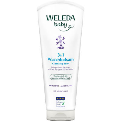 WELEDA Med Очищающий бальзам 3-в-1 с белой мальвой 200 мл