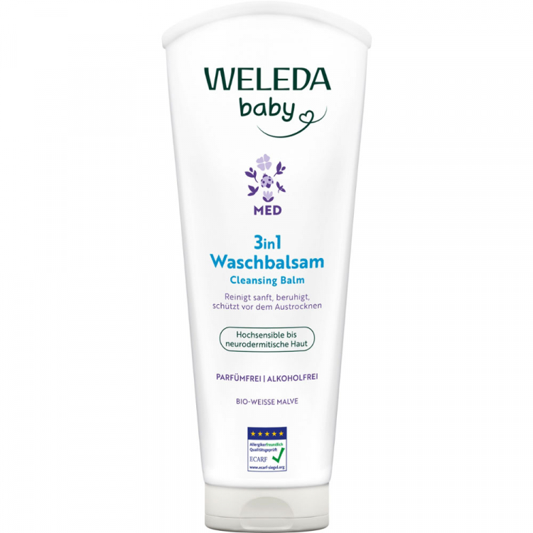 WELEDA Med Очищающий бальзам 3-в-1 с белой мальвой 200 мл