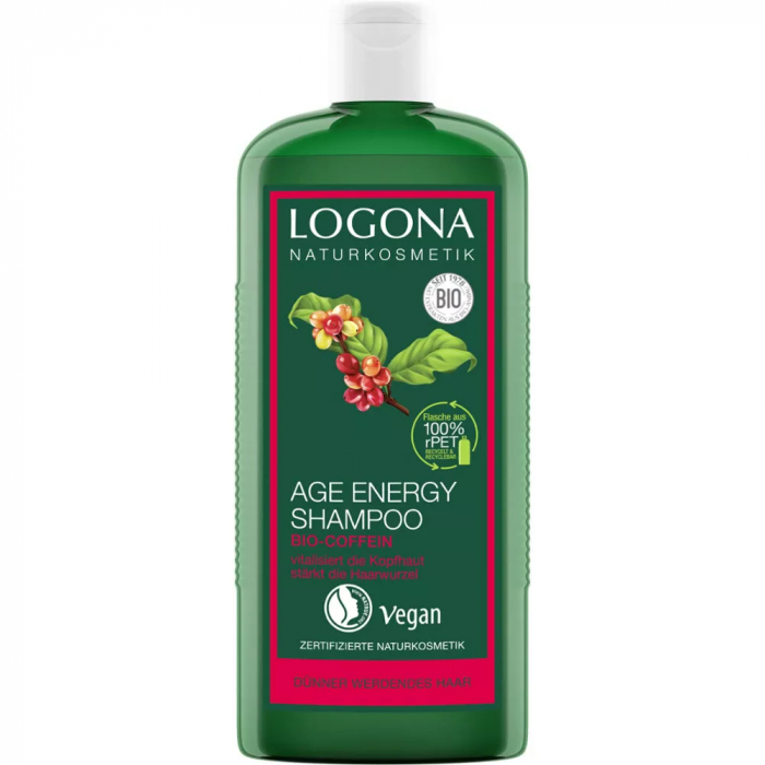 LOGONA Шампунь с кофеином для объёма 250 мл