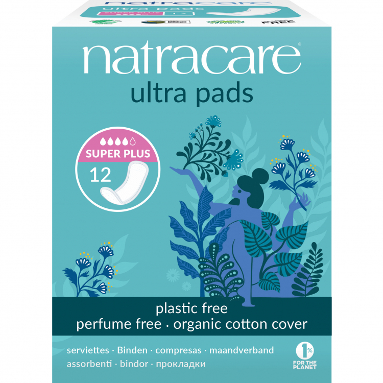Natracare Ультратонкие прокладки Super Plus 12 штук