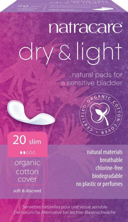 Natracare Прокладки Dry & Light Slim 20 штук