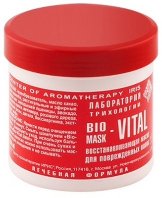 IRIS Маска восстанавливающая BIO-VITAL MASK  для поврежденных волос 250 мл
