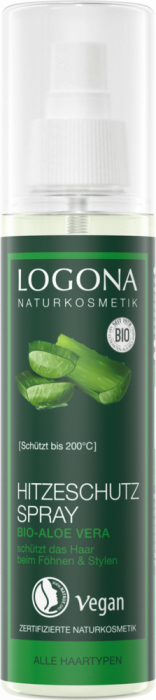 LOGONA Спрей-термозащита для волос с био-алоэ 150 мл