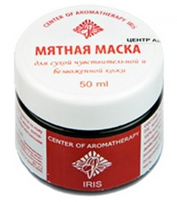 IRIS Маска для лица очищающая МЯТНАЯ 50 мл
