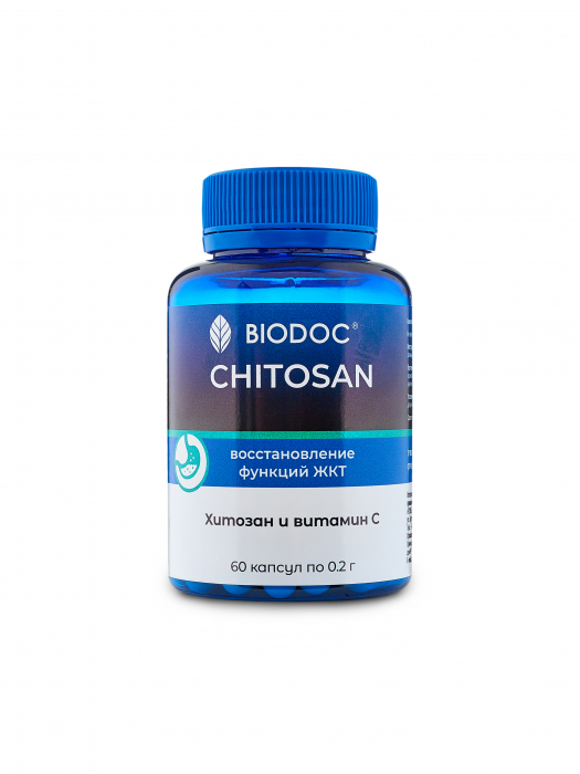 BIODOC Биологически активная добавка "CHITOSAN" 60 капсул по 0,2г