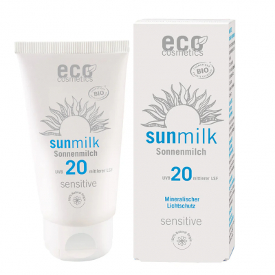 ECO-Cosmetics Солнцезащитное молочко СЕНСИТИВ SPF 20 75 мл