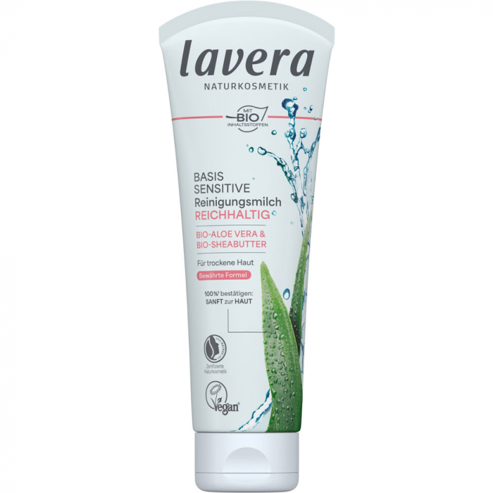 Lavera Очищающее молочко basis sensitive 125 мл