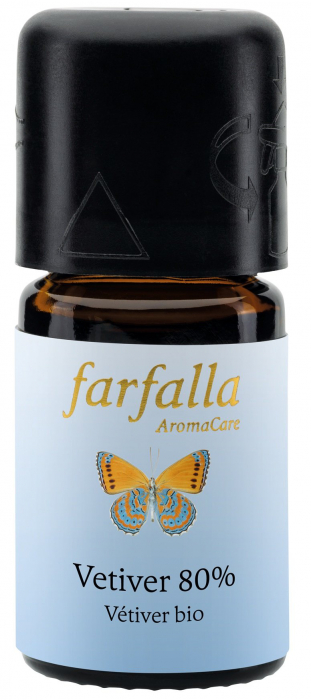 Farfalla Эфирное масло Ветиверa 80% (20% алк.) Grand Cru (био) 5 мл
