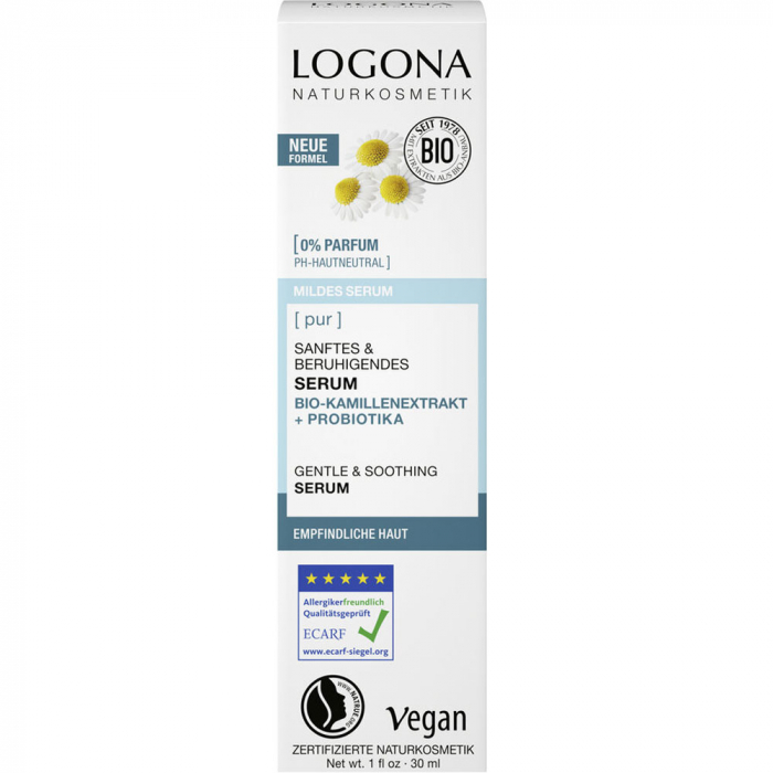 LOGONA PUR Успокаивающая увлажняющая сыворотка 30 мл