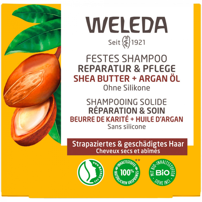 WELEDA Мыло для волос Масло ши+Аргана 50 г
